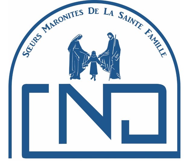 Protective emblem of the Sisters of the Holy Family, symbolizing faith and community service.