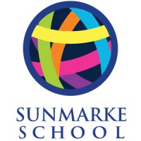 Colorful abstract logo of Sunmarke School LB with vibrant circular design.