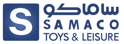 Vibrant Samaco Toys & Leisure store display with wide range of products.